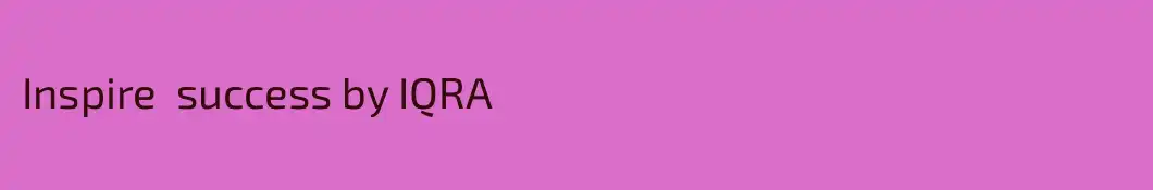 Inspire  success by IQRA
